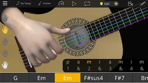 Скриншот 6 — Guitar 3D - основные аккорды