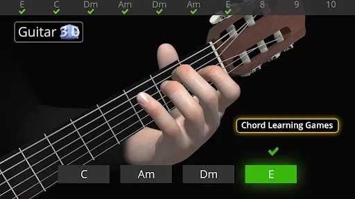 Скриншот 8 — Guitar 3D - основные аккорды