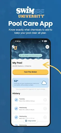 Скриншот 1 — Pool Care by Swim University