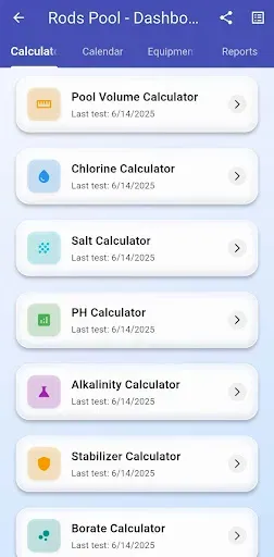 Скриншот 2 — Pool Chemical Calculator