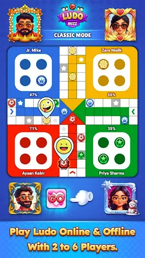 Скриншот 1 — Ludo Buzz - Multiplayer Game