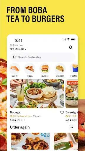 Скриншот 2 — Postmates - Food Delivery