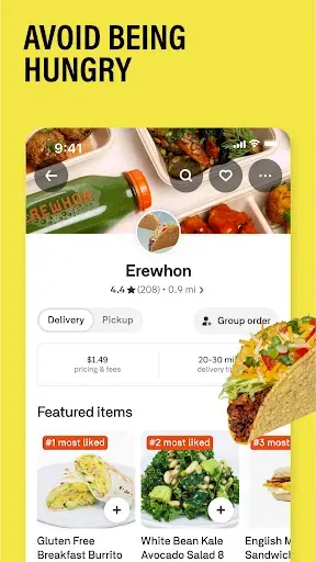 Скриншот 3 — Postmates - Food Delivery