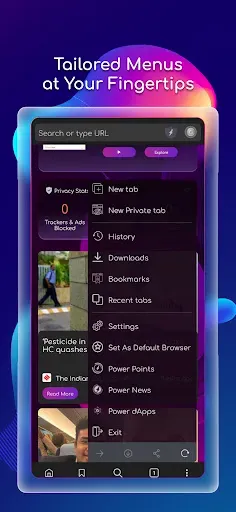 Скриншот 5 — Power Browser-Block Ads & Earn