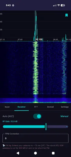 Скриншот 2 — SDR Pro: Radio Signal Analyzer
