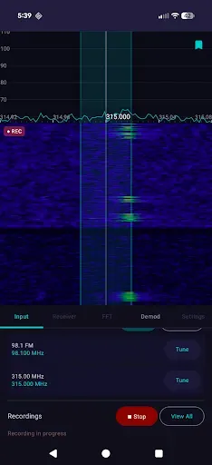 Скриншот 6 — SDR Pro: Radio Signal Analyzer
