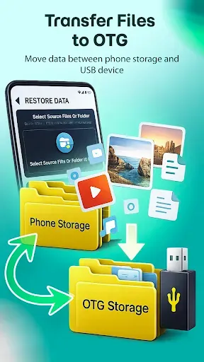 Скриншот 3 — Phone Backup Restore OTG Tools