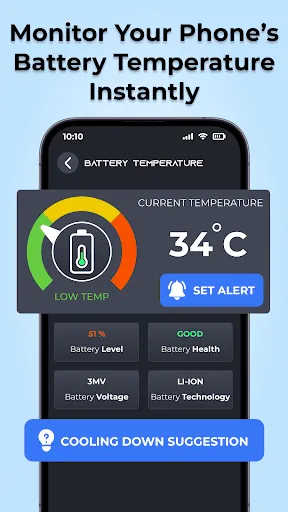Скриншот 1 — Thermometer Mobile Temperature