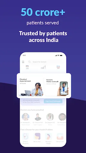 Скриншот 2 — Practo: Doctor Appointment App