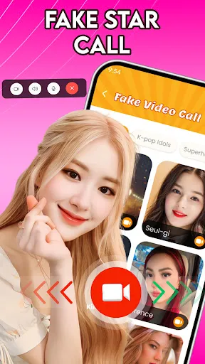 Скриншот 1 — Prank Call Fake Video Call