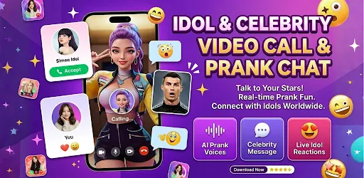 Скриншот 6 — Idol Prank Video Call & Chat