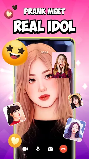 Скриншот 2 — Idol Prank Call & Chat Prank