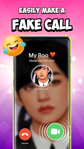 Скриншот 4 — Idol Prank Call & Chat Prank