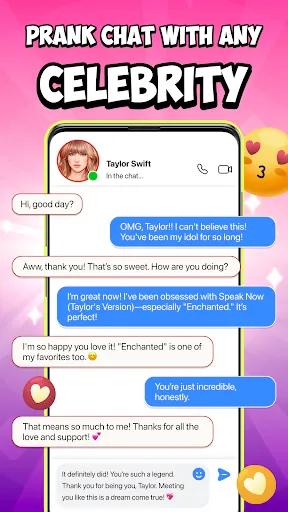 Скриншот 5 — Idol Prank Call & Chat Prank