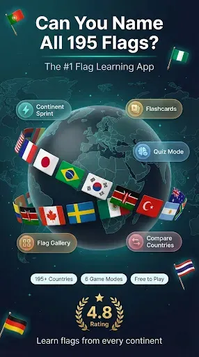 Скриншот 1 — Flags of the World Quiz