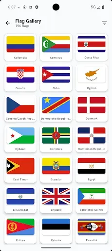 Скриншот 2 — Flags of the World Quiz