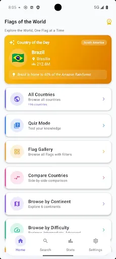 Скриншот 4 — Flags of the World Quiz