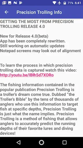 Скриншот 2 — Precision Trolling Data