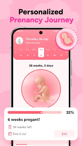 Скриншот 1 — Baby Growth & Pregnant Health