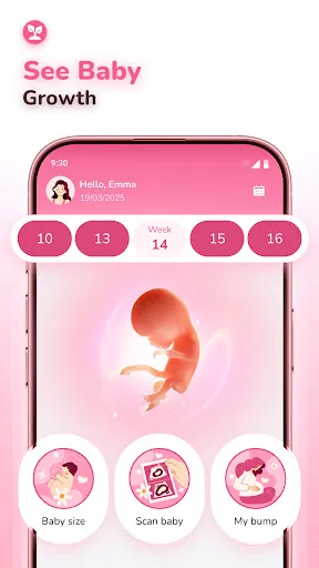 Скриншот 2 — Pregnancy Tracker - Baby Care