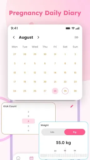 Скриншот 1 — Baby Tracker - Pregnancy Care