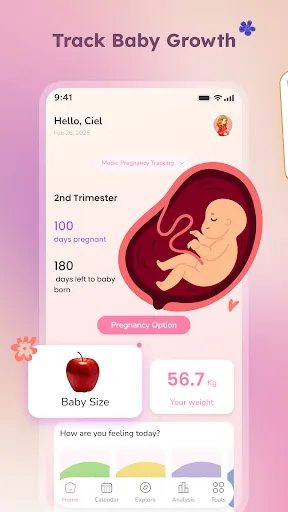 Скриншот 2 — Pregnancy Tracker & Baby Diary