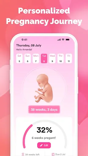 Скриншот 1 — Pregnant Guide - Baby Tracker