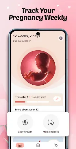 Скриншот 1 — Pregnancy Tracker: Baby Growth
