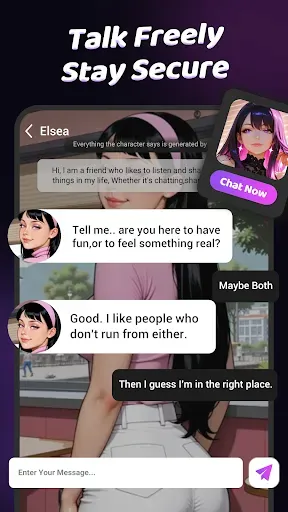 Скриншот 2 — Hana.AI - Fun Soulmate Talk