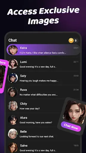 Скриншот 4 — Hana.AI - Fun Soulmate Talk