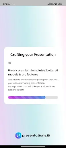 Скриншот 3 — Presentations.AI