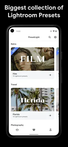 Скриншот 1 — Presets for Lightroom Mobile