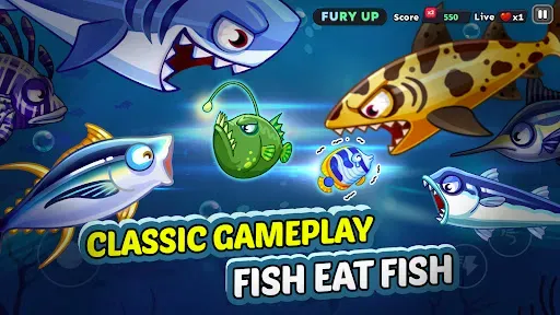 Скриншот 1 — Fish Dash: Shark Eater Frenzy