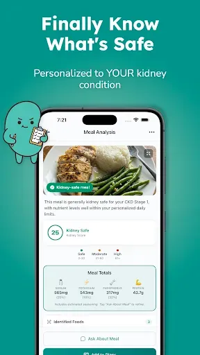 Скриншот 1 — Kidney Pal: Renal Diet Tracker