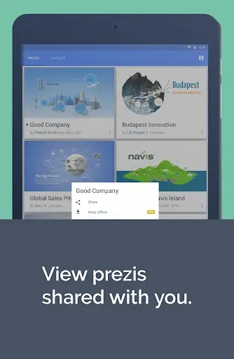 Скриншот 8 — Prezi Viewer