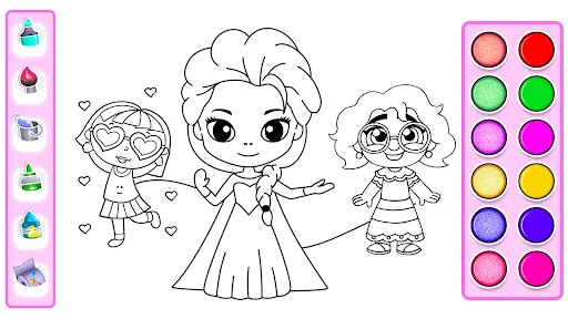 Скриншот 6 — Princess Coloring Book Glitter