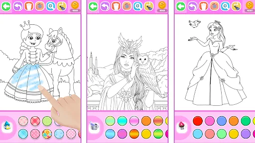 Скриншот 7 — Princess Coloring Book Glitter