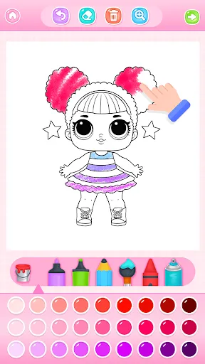 Скриншот 1 — Doll Princess Coloring Games