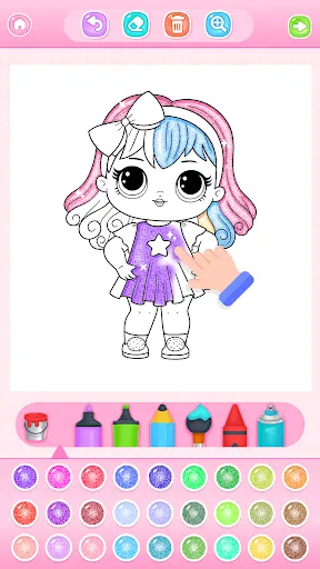 Скриншот 8 — Doll Princess Coloring Games