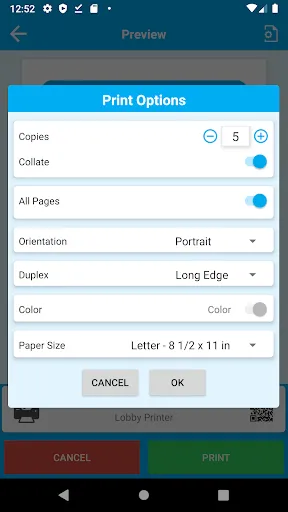 Скриншот 5 — PrinterOn Print Service