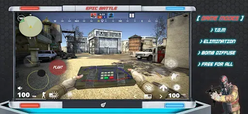 Скриншот 3 — Эпическая битва го: мобайл FPS