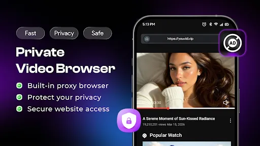 Скриншот 1 — Private Browser: Video Saver
