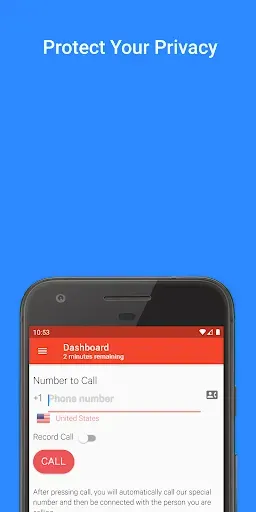 Скриншот 1 — Private Callr - Secure & Anony