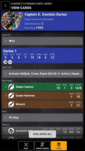 Скриншот 2 — Warmachine App