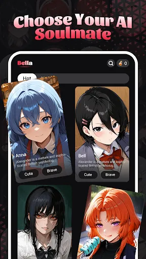 Скриншот 1 — Bella-Anime AI Friend