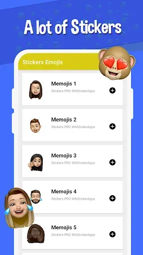 Скриншот 2 — Наклейки Emojis WAStickerApps