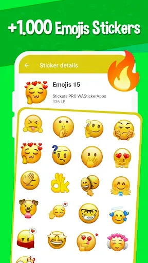 Скриншот 3 — Наклейки Emojis WAStickerApps