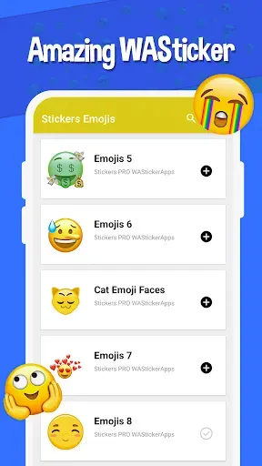 Скриншот 6 — Наклейки Emojis WAStickerApps