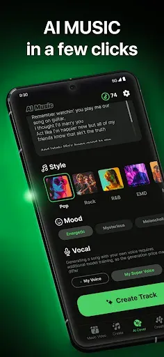 Скриншот 2 — AI Music: Cover & Song Maker