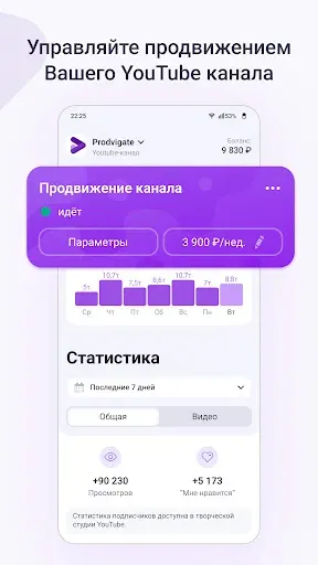 Скриншот 2 — Prodvigate. Всё для YouTube